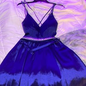 Royal Blue hi-low prom/homecoming dress